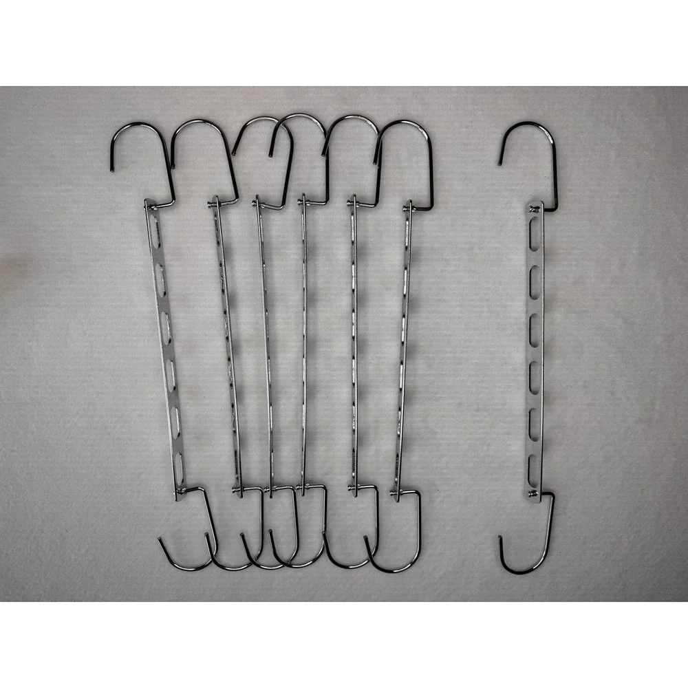6 Metal Magic Hangers Closet Organizer Storage Solutions Space Saving Hooks NEW